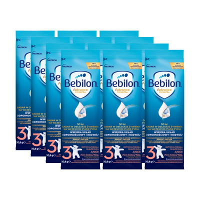 Bebilon 3 Advance Pronutra Junior po 1. roku życia saszetka ZESTAW 12 x 30,8 g