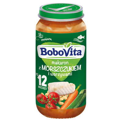 BoboVita Makaron z morszczukiem i warzywami po 12 miesiącu 250 g