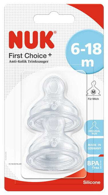 NUK First Choice 6-18 miesięcy 721265 2 szt
