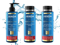 Janda Aqualogy 3w1 Zestaw do demakijażu i mycia twarzy 3 produkty 400 ml
