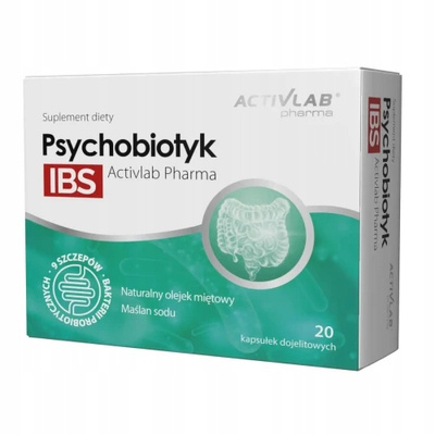 ActivLab Psychobiotyk IBS SIBO jelito drażliwe maślan sodu 20 kapsułek