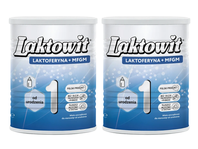 Laktowit 1 LAKTOFERYNA+MFGM mleko początkowe od urodzenia ZESTAW 2 x 850 g