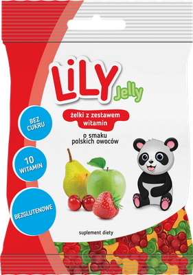 LiLY Jelly żelki z witaminami różne smaki zdrowe przekąski 2 x 80 g