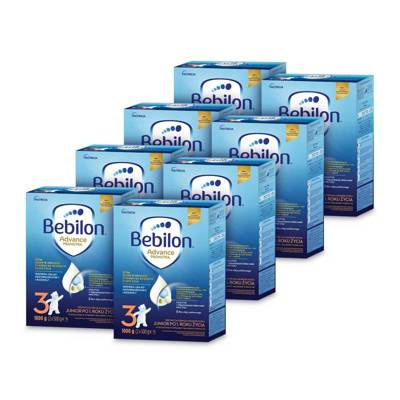 Bebilon 3 Advance Pronutra Junior Formuła na bazie mleka po 1. roku życia ZESTAW 8x1000 g