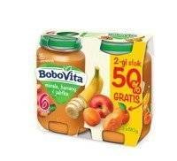 BoboVita  Morele, banany i jabłka deserek po 6 miesiącu 1+1 50% GRATIS 2x190g