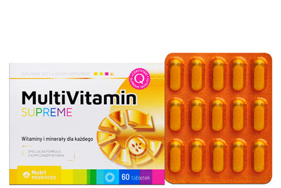 SUPREME MultiVitamin witaminy i minerały 60 tabletek