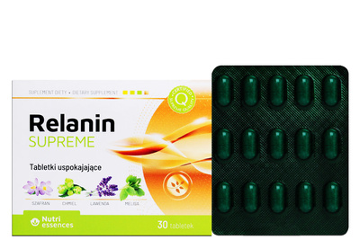 SUPREME Relanin na uspokojenie stres przemęczenie 30 tabletek
