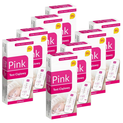  Pink Test ciążowy płytkowy 8x1szt. 