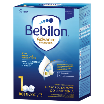 Bebilon 1 Advance Pronutra Mleko początkowe od urodzenia 1000 g