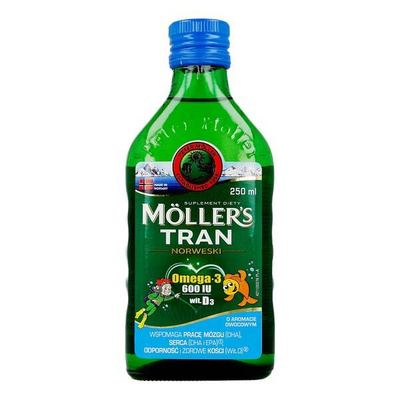 Mollers Tran Norweski o aromacie owocowym 250ml