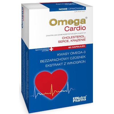 Omega Cardio + czosnek 60kap