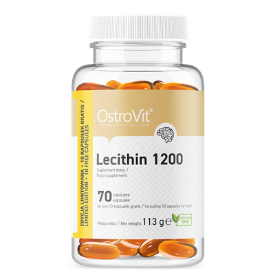 OstroVit Lecytyna 1200 mg 70 kapsułek Pamięć i koncentracja