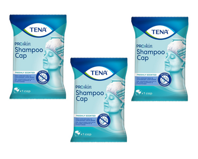 TENA Shampoo Cap Czepek do mycia włosów zestaw 3x1 sztuka