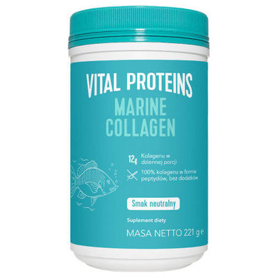 Vital Proteins Marine Collagen dla młodzieńczego wyglądu, kolagen rybi o neutralnym smaku 221g