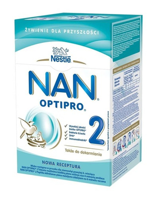 NAN Optipro 2 mleko modyfikowane po 6 miesiącu 800g (2x400g) 